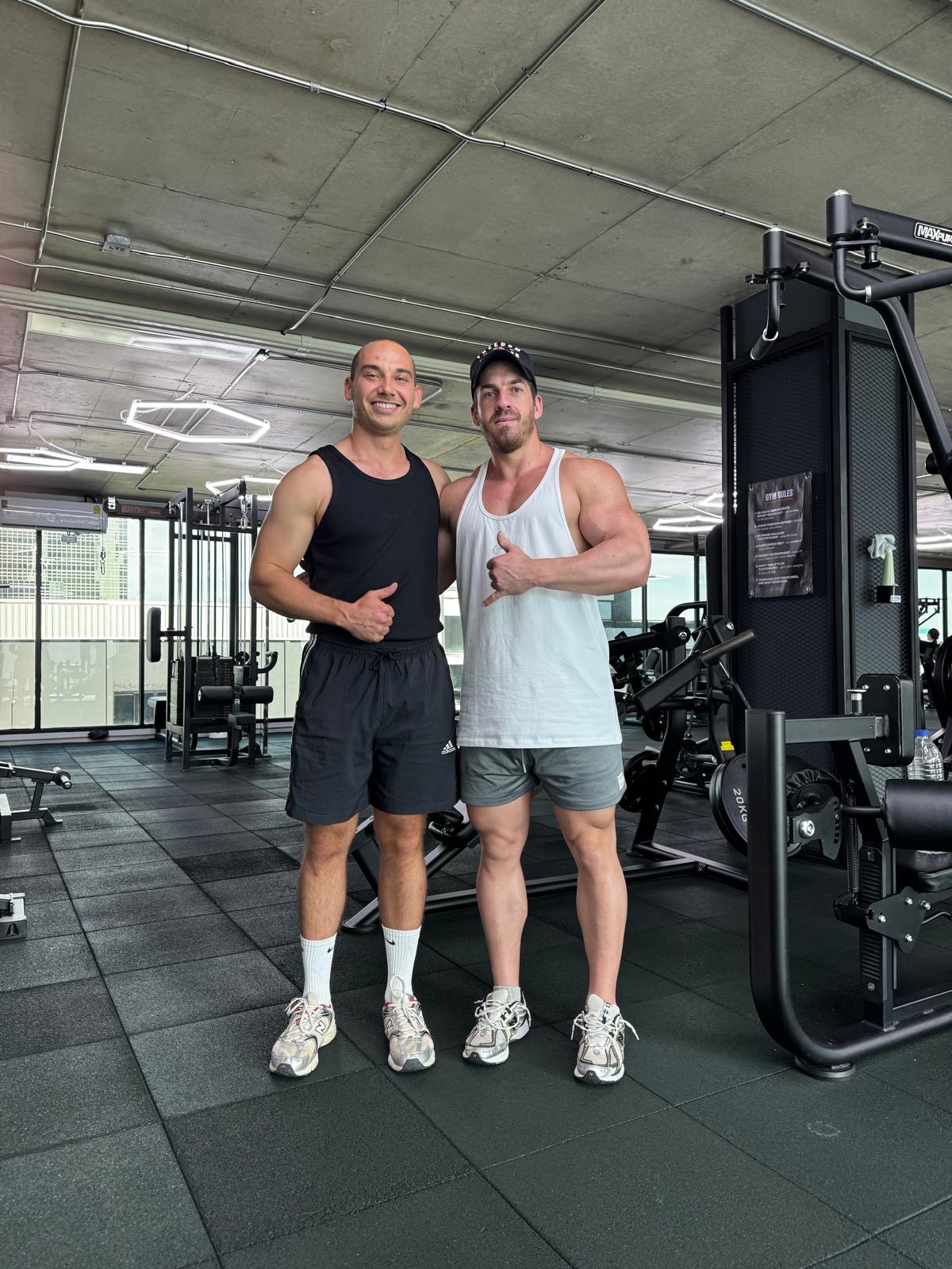 Moritz Klaus mit Kyle Baxter